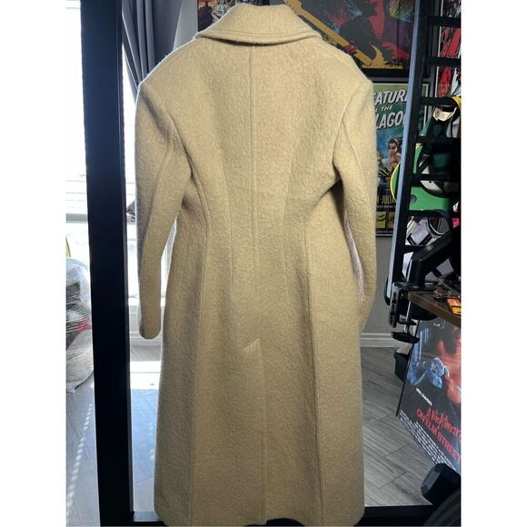 Recto Women’s Wool Beige Overcoat - Picture 5 of 8